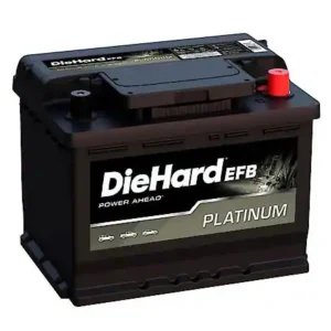 Diehard Platinum Enhanced Flooded Battery: 24F Group Size, 750 CCA, 130 Minute Reserve Capacity