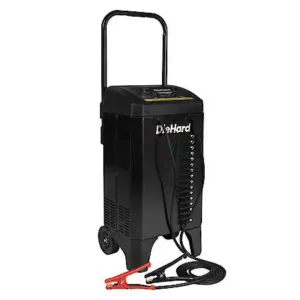 DieHard Gold 2-in-1 12V Manual Wheeled 6A Battery Charger and 200A Engine Starter: 40A Boost