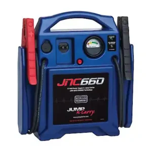 Solar JUMP-N-CARRY 12V Professional Jump Starter, 1700 Peak Amps, 425 CA, 46" Leads, Built-in Charger