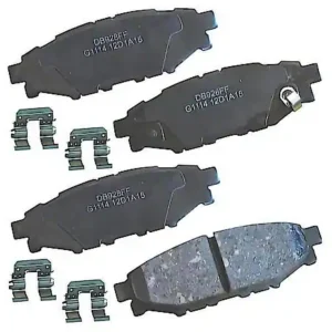 Carquest Premium Gold Rear Brake Pads: Ceramic, With Hardware, Long Life, Quiet, and Low Dus