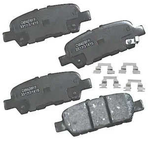 Carquest Premium Gold Rear Brake Pads: Ceramic, With Hardware, Long Life, Quiet, and Low Dust