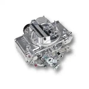Holley Street Carburetor: 600 CFM, Electric Choke, 4 Barrel, Square Bore, Single Inlet, Shiny