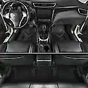 AutoCraft Car & SUV Floor Mat, Black Rubber, All-Season, Universal, 4 Piece - Image 4