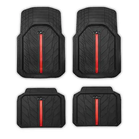 AutoCraft RBR MAT BK/RED 4PC
