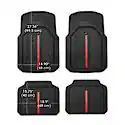 AutoCraft RBR MAT BK/RED 4PC - Image 3