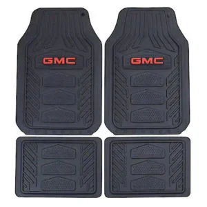 Plasticolor GMC Floor Mats: Black With Red Font, WeatherPro, Universal, 4 Pack
