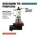 Sylvania H11 Basic: Halogen Headlight Bulb, Basic Performance, 2 Pack - Image 3
