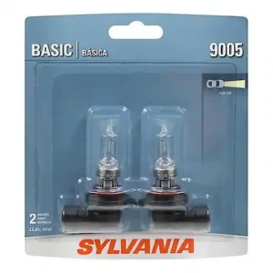 Sylvania 9005 Basic: Halogen Headlight Bulb, Basic Performance, 2 Pack