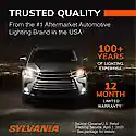 Sylvania H11 SilverStar Ultra: Halogen Headlight Bulb, Brightest Downroad and Whiter Light, 1 Pack - Image 2